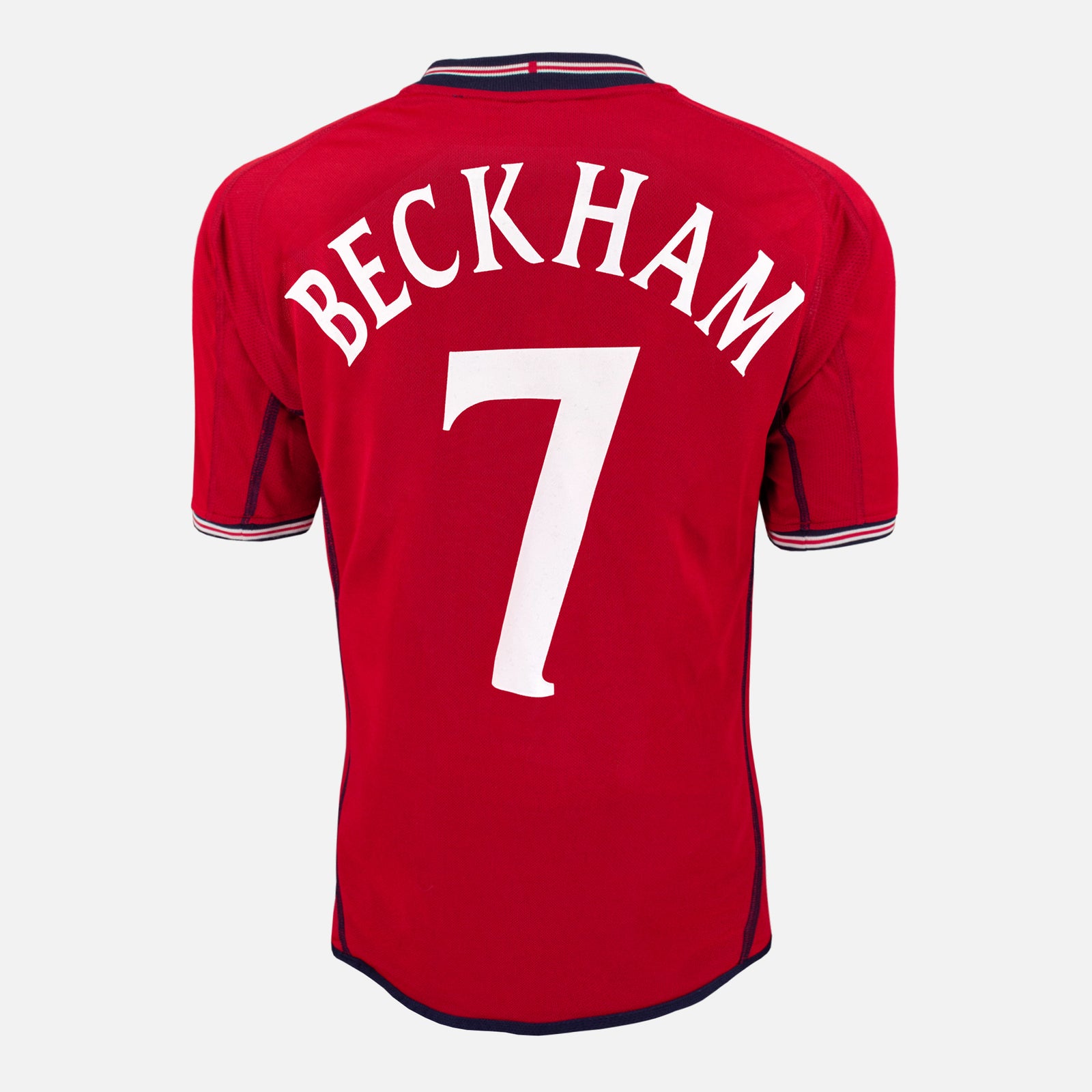 2002 England Away Shirt Beckham 7 World Cup v Argentina [Perfect] L