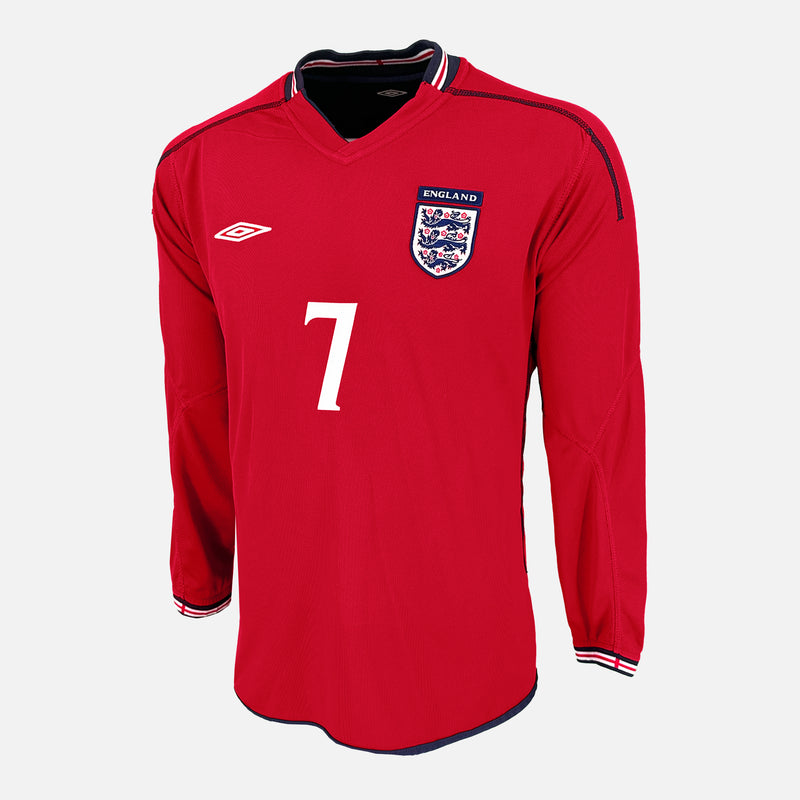 Long Sleeve Chelsea 2002 Away Kit 2002 England Away Shirt Beckham