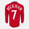 2002 England Away Shirt Beckham 7 long sleeve [Perfect] M