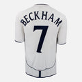 2001-03 England Home Shirt Beckham 7 [Perfect]