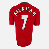 2000-02 Manchester United Home Shirt Beckham 7 [Perfect] L