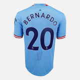 Bernardo Signed Man City Shirt