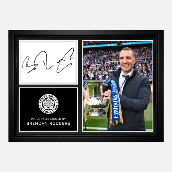 Brendan Rodgers Signed Leicester City Photo