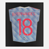 Framed Bruno Fernandes Signed Manchester United Kit [Mini]