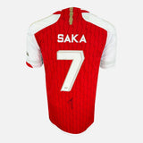 Framed Saka Arsenal Shirt, Red Home, New [Mini]