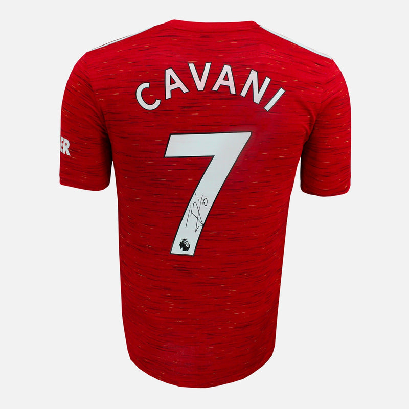 Framed Cavani Signed Shirt, Manchester United Home, 7 [Mini]