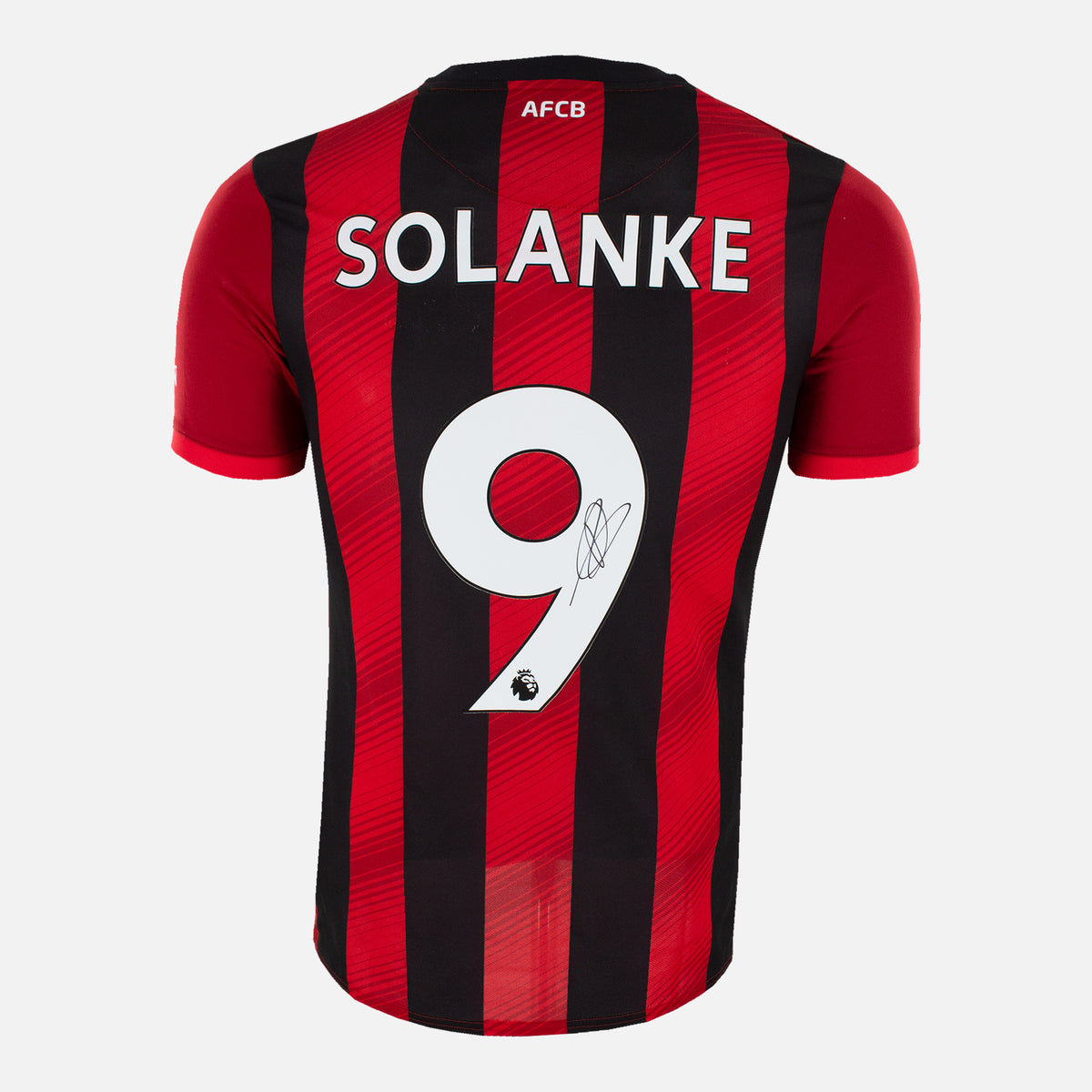 Dominic Solanke Signed Bournemouth Shirt 2019-20 Home [9] — Bournemouth signed shirt from the 2019 to 2020 season | The Vault