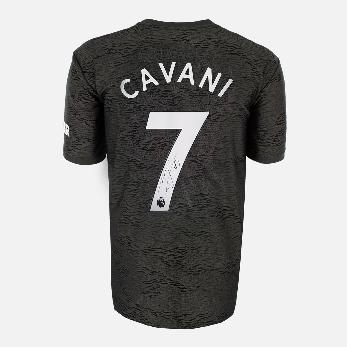 Edinson Cavani Signed Manchester United Shirt 2020-21 Away [7] — Official Manchester United shirt signed by Edinson Cavani | The Vault