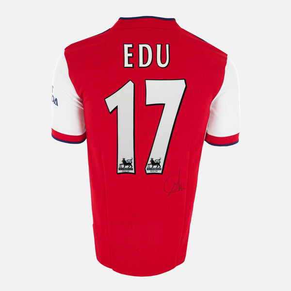 Edu Signed Arsenal Home Shirt Autograph Memorabilia
