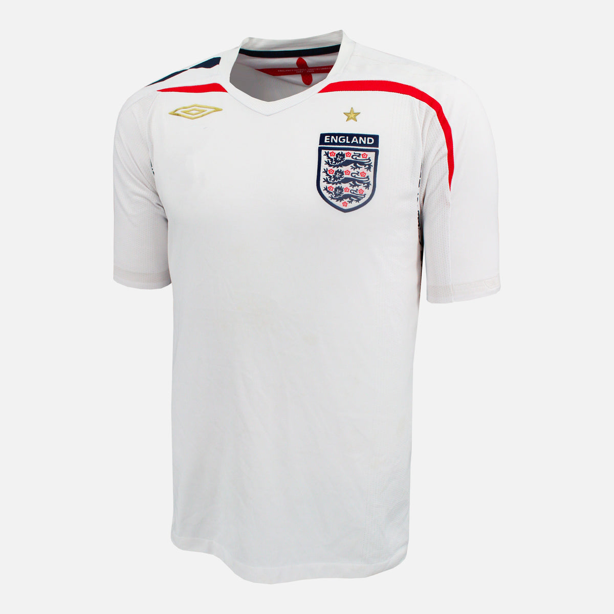 2007-09 England Home Shirt [Excellent] — Verified official England shirt, condition graded | The Vault