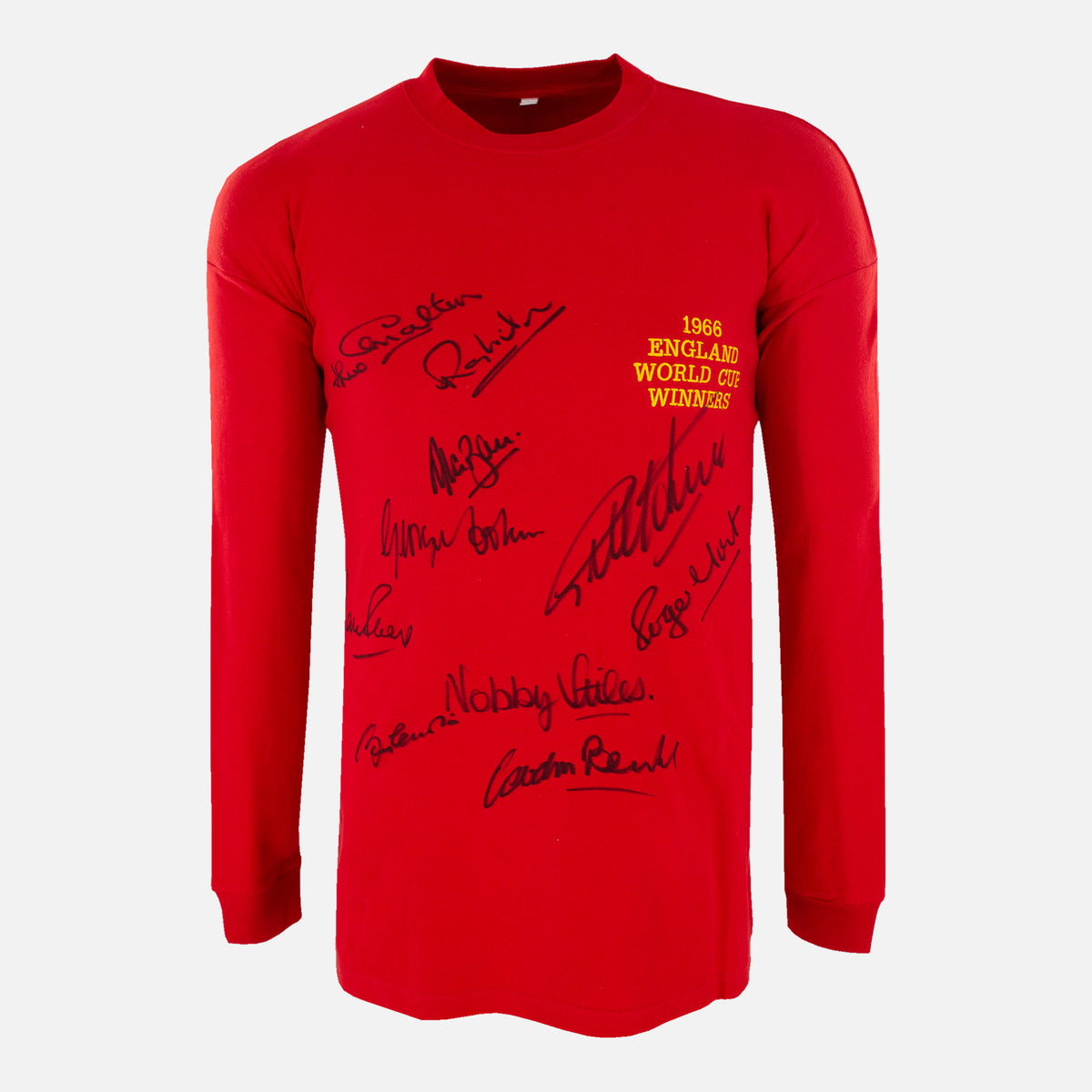 Squad Signed England Shirt 1966 World Cup Winners Edition [10 Autographs] — England signed shirt from the 1966 season | The Vault