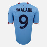 Haaland Signed Manchester City Shirt