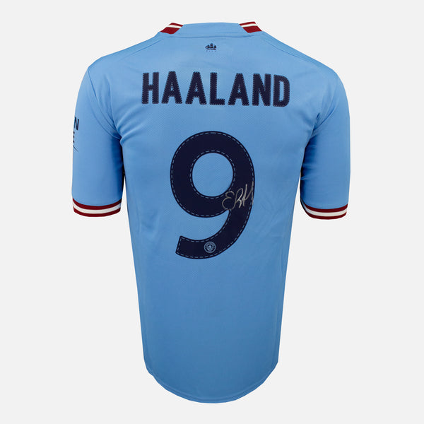 Haaland Signed Manchester City Shirt