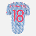 Bruno Fernandes Signed Manchester United Shirt 2021-22 Away Pro Version [18]