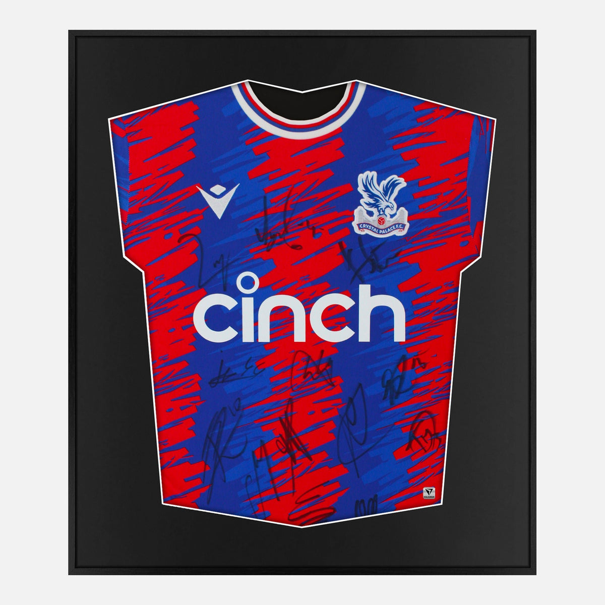 Framed Crystal Palace Signed Shirt, 2023 Squad [Lite] — Authentic signature with NFC and COA | The Vault