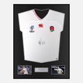 Framed Owen Farrell Signed England Rugby Shirt 2019 World Cup [Classic]