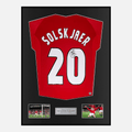 Framed Ole Gunnar Solskjaer Signed Manchester United Shirt 1999 Treble [Classic]