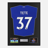 Framed Tete Signed Leicester City Shirt 2022-23 Home [Classic]