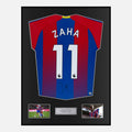 Framed Wilfried Zaha Signed Crystal Palace Shirt 2018-19 Home [Classic]