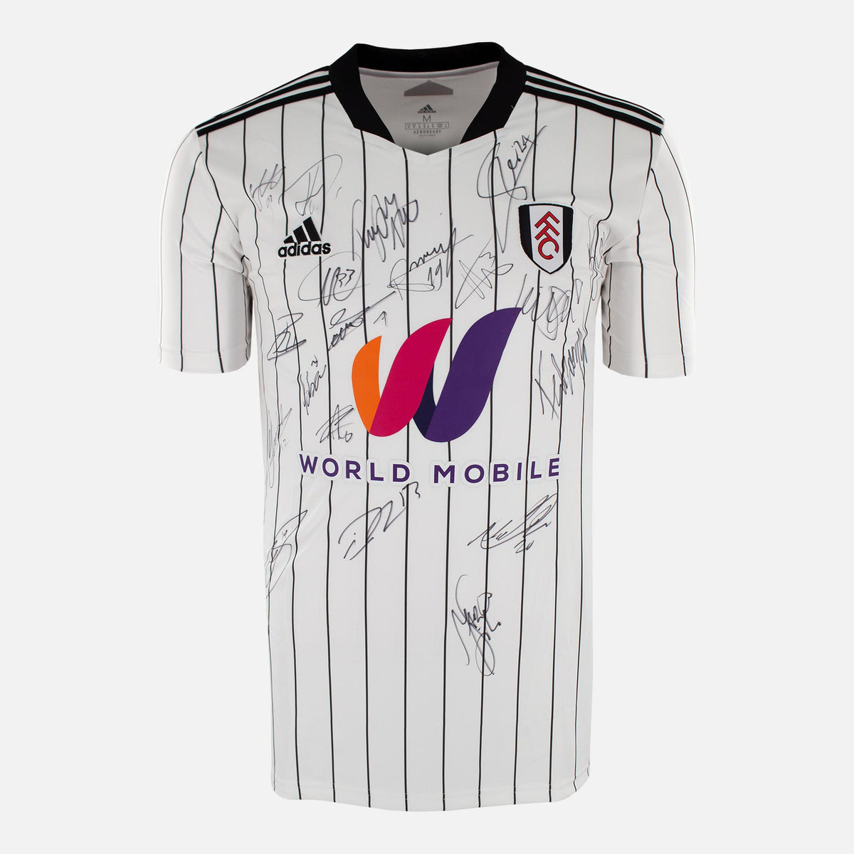 Squad Signed Fulham Shirt 2021-22 Home [19 Autographs] — Fulham signed shirt from the 2021 to 2022 season | The Vault