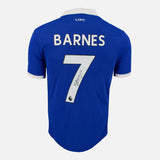 Framed Harvey Barnes Signed Leicester City Shirt 2022-23 Home [Classic]