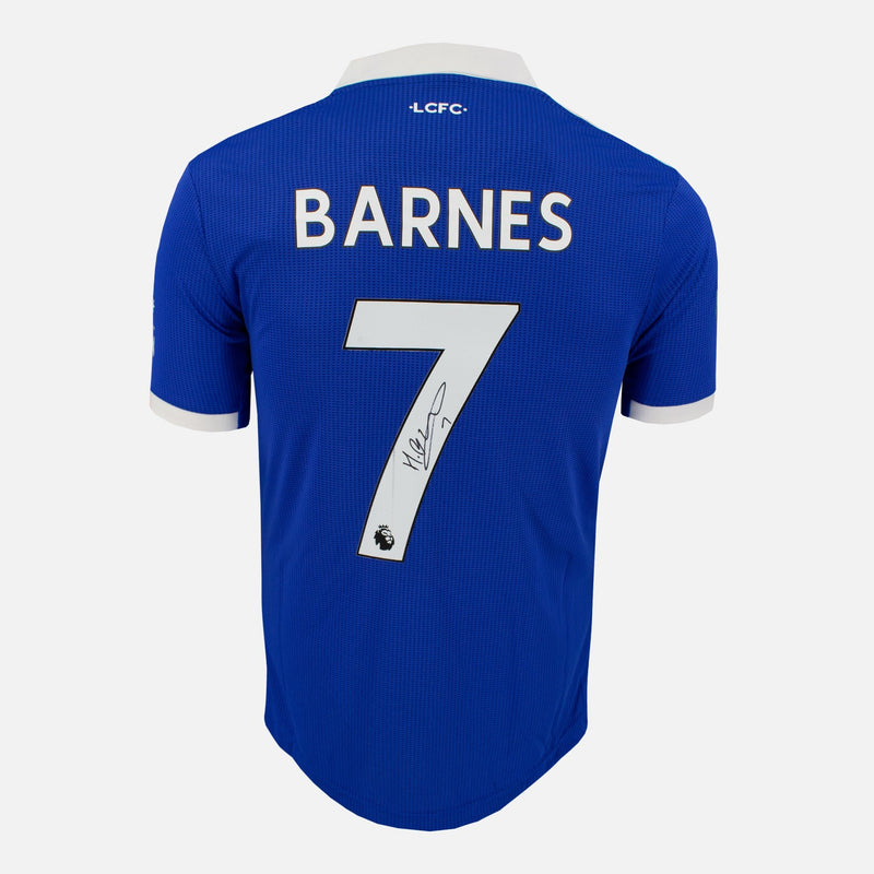 Framed Harvey Barnes Signed Leicester City Shirt 2022-23 Home [Modern]