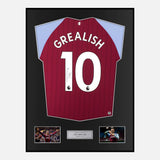 Framed Jack Grealish Signed Aston Villa Shirt