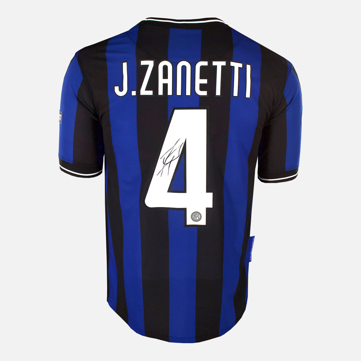 Javier Zanetti Signed Inter Milan Shirt 2010 CL Final Home [4] — Inter Milan signed shirt from the 2010 season | The Vault