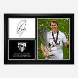Julen Lopetegui Signed Sevilla FC Photo Montage [A4]