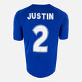 James Justin Signed Leicester City Shirt Home [2]