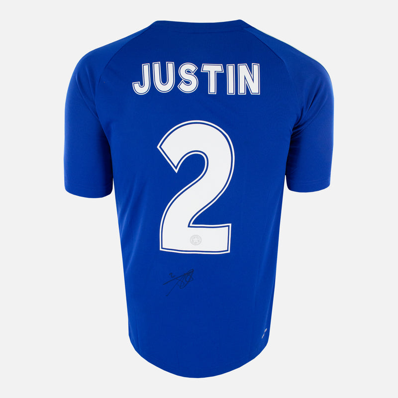 James Justin Signed Leicester Shirt Autograph