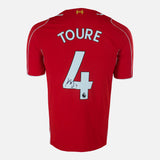 Kolo Toure Signed Liverpool Shirt Autograph
