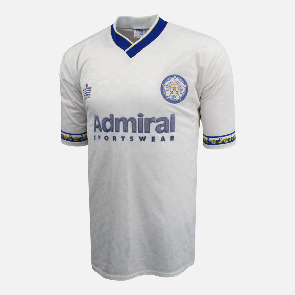 1992-93 Leeds United Home Shirt Admiral [Good] M — Verified official Leeds United shirt, condition graded | The Vault