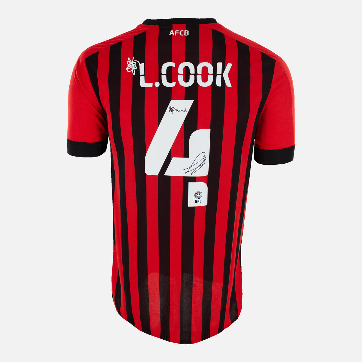 Lewis Cook Signed Bournemouth Shirt 2021-22 Home [4] — Bournemouth signed shirt from the 2020 to 2021 season | The Vault