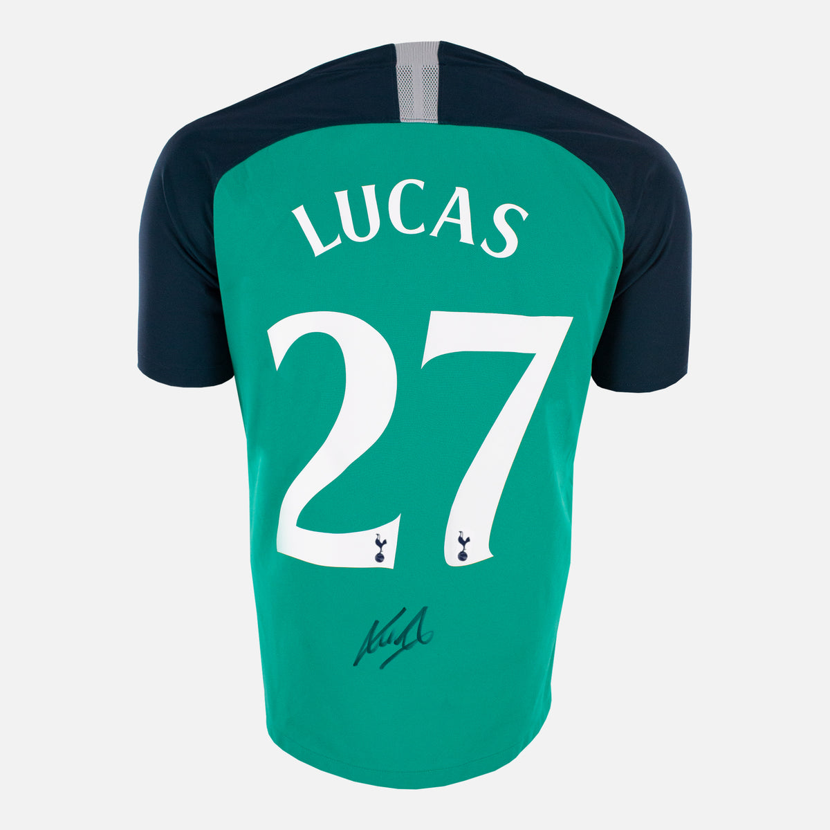 Lucas Moura Signed Tottenham Hotspur Shirt 2018-19 Third away [27] — Tottenham Hotspur signed shirt from the 2018 to 2019 season | The Vault