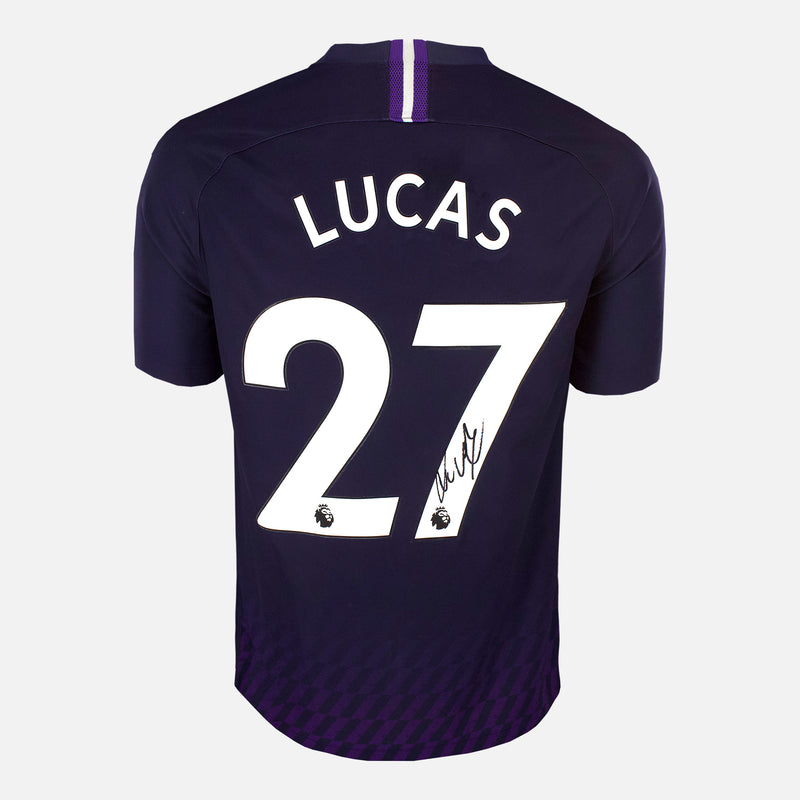Lucas Moura Signed Tottenham Hostpur Shirt Away