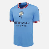 Riyad Mahrez Signed Manchester City Shirt 2023 Treble [26]