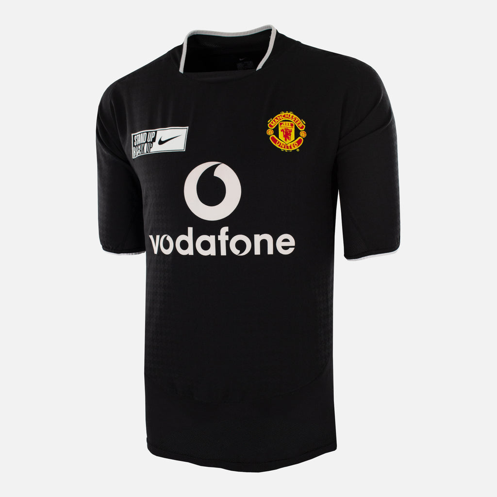 2003-05 Manchester United Away Shirt Stand Up Speak Up [Excellent] L