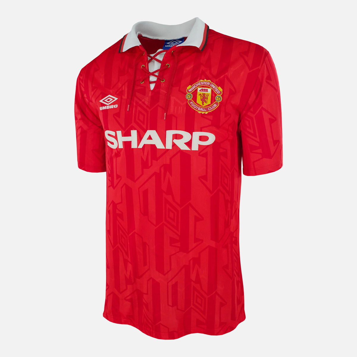 1992-94 Manchester United Home Shirt Sharp [Perfect] L — Verified official Manchester United shirt, condition graded | The Vault
