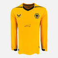 Matheus Cunha Signed Wolves Shirt 2022-23 Home [Front]