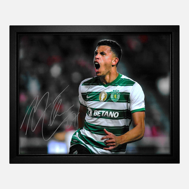 Framed Matheus Nunes Signed Sporting Lisbon Photo [8x10"]