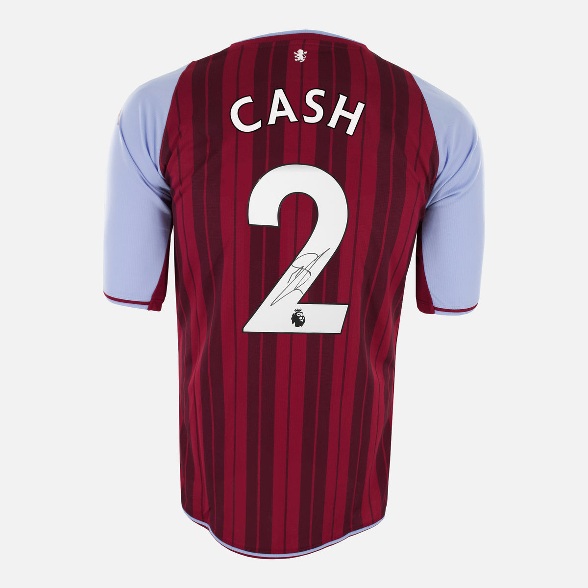 Matty Cash Signed Aston Villa Shirt 2021-22 Home [2] — Aston Villa signed shirt from the 2020 to 2021 season | The Vault
