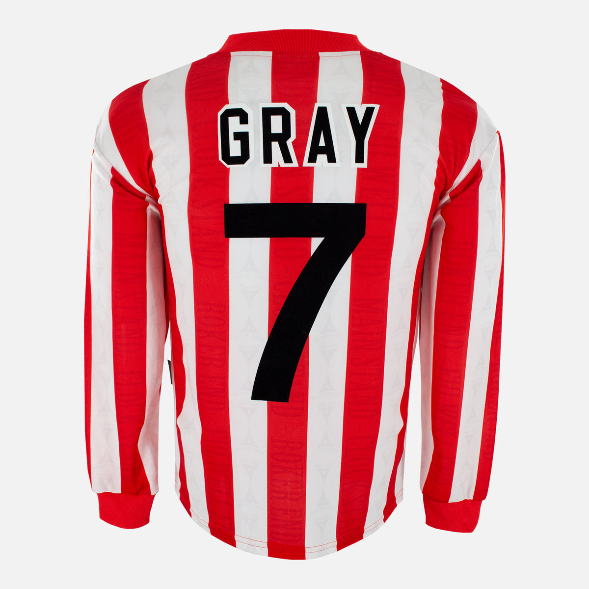 1996-97 Sunderland Home Shirt Gray 7 long sleeve [Perfect] S — Verified official Sunderland shirt, condition graded | The Vault