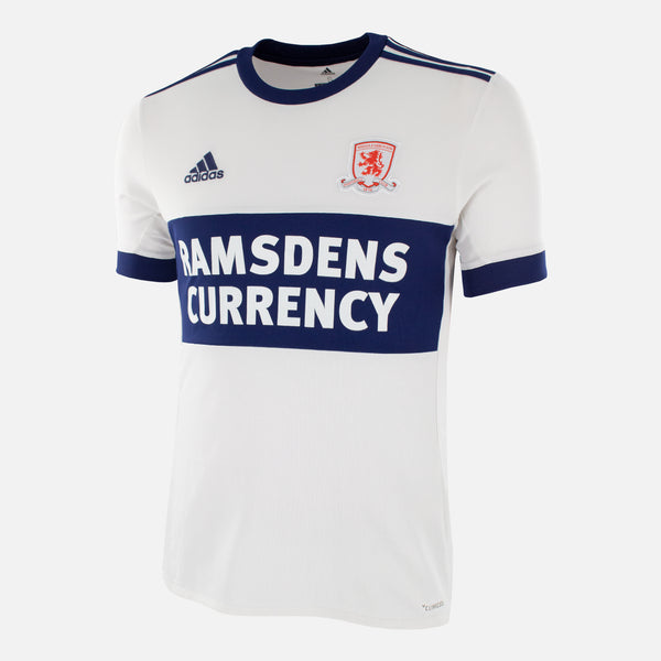 2017-18 Middlesbrough white away adidas shirt classic football kit