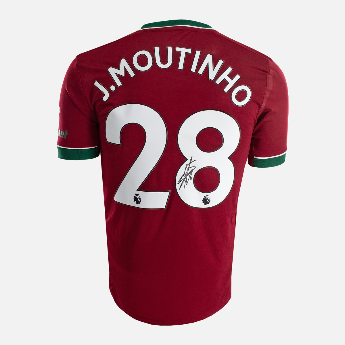 João Moutinho Signed Wolves Shirt 2020-21 Third away [28] — Wolves signed shirt from the 2020 to 2021 season | The Vault