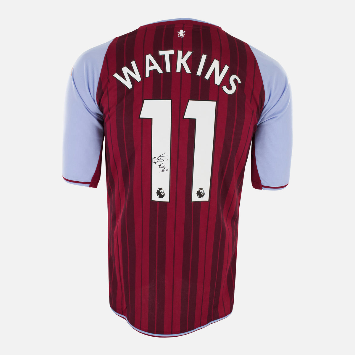 Ollie Watkins Signed Aston Villa Shirt 2021-22 Home [11] — Aston Villa signed shirt from the 2021 to 2022 season | The Vault