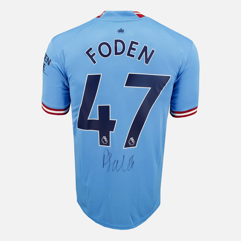 Foden Signed Man City Shirt