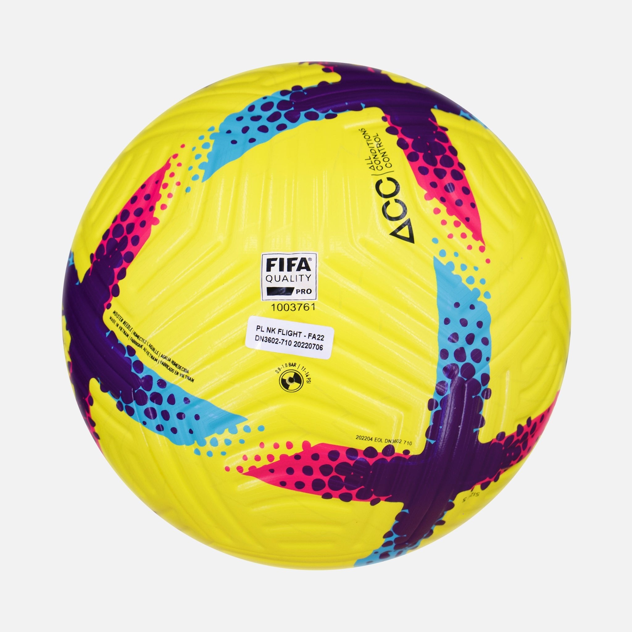 nike premier league ball yellow