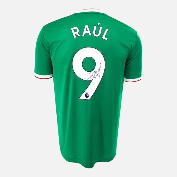 Raul Jimenez Signed Wolves Green Mexico Shirt