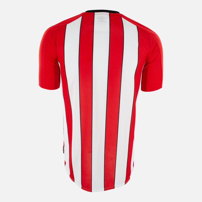 Back of Brentford home shirt 21/22 Umbro